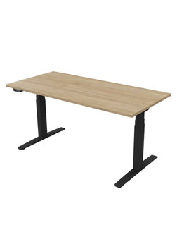 Matrix Sit-stand desk 120x80 cm. oak / black