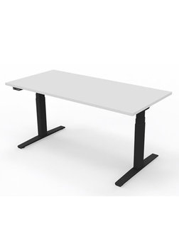 Matrix sit-stand desk 160 x 80 cm. white / black